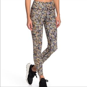 Free People Movement Mid-Rise Ankle Length Eden Floral Leggings